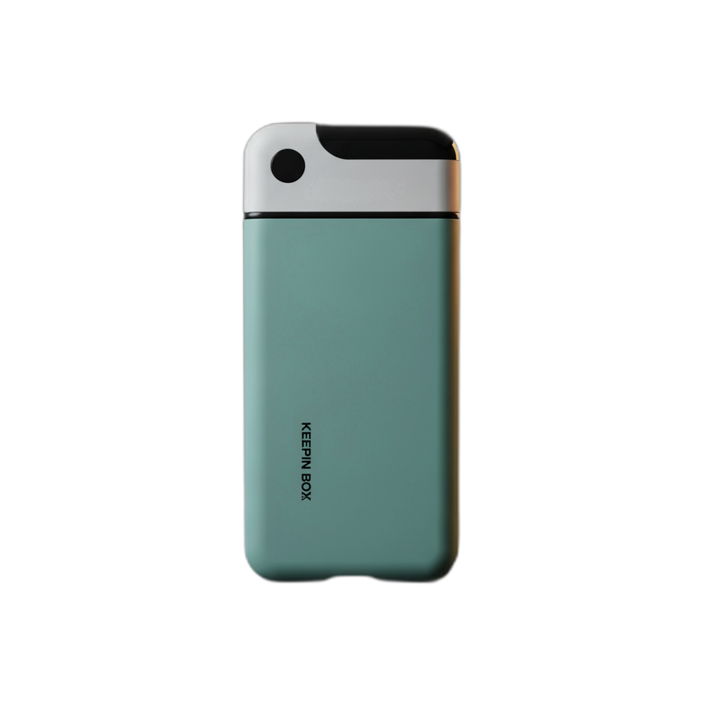 Mint phone lock box cutout on a transparent background for the drop hero circle
